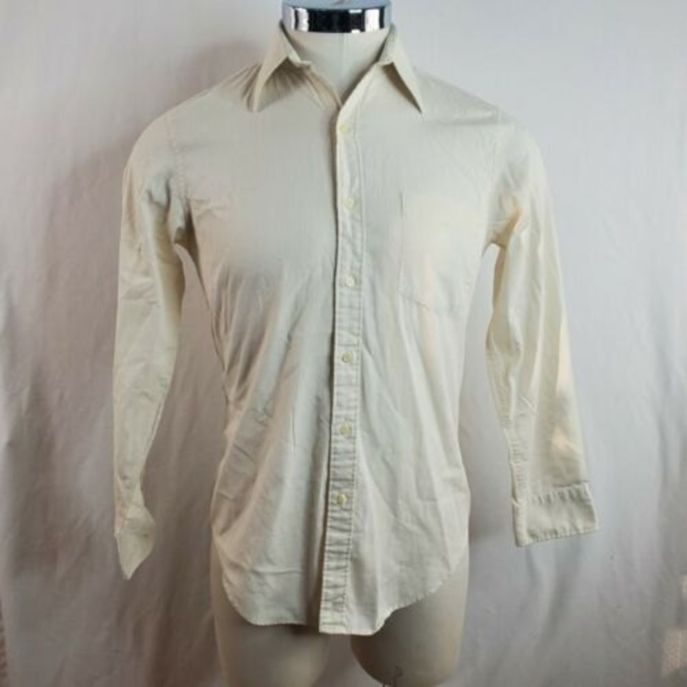 Calvin Klein Cotton Plus Poplin Gray Button Up Mens Shirt Size XL 15 1/2 32/33